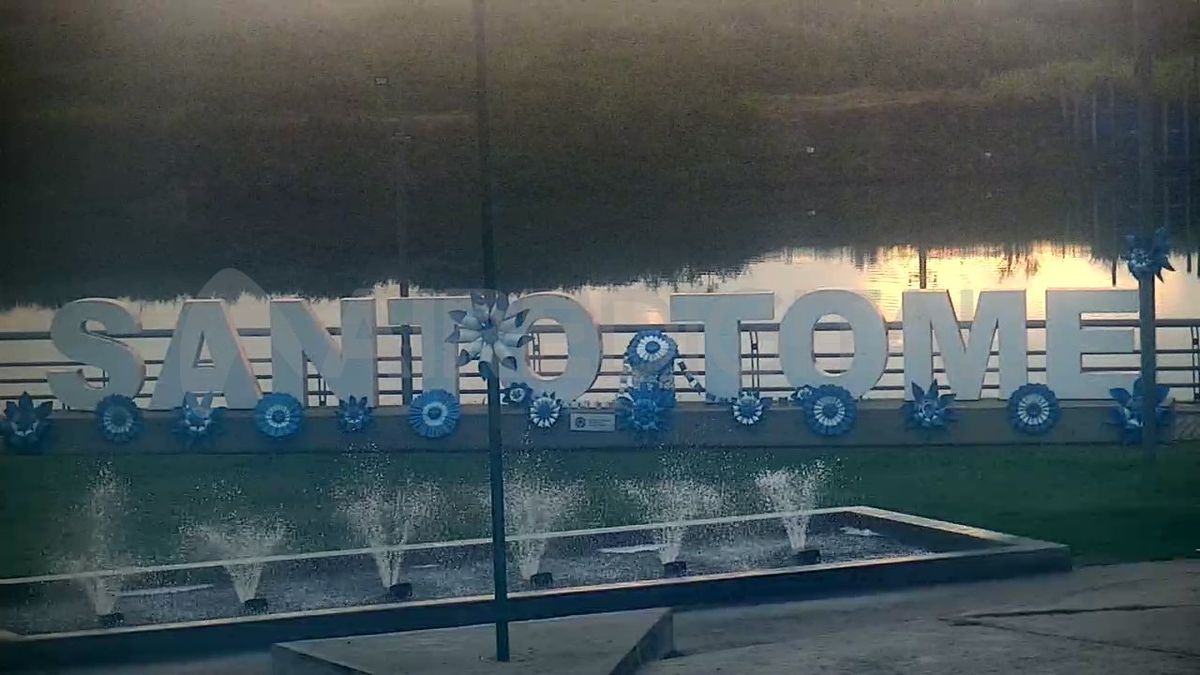 Las letras corpóreas de la ciudad se vistieron de celeste y blanco.&nbsp;