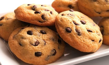 Cookies de chocolate en microondas. Cookies de chocolate en microondas.
