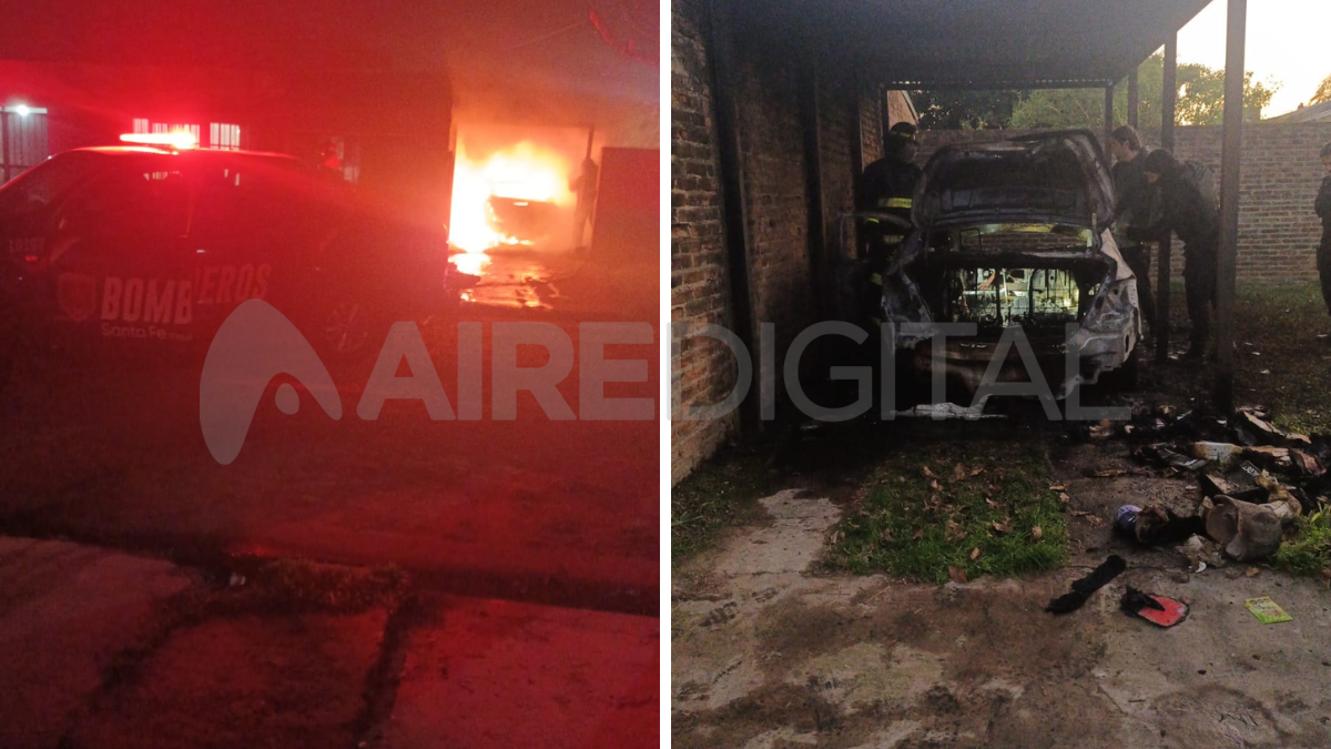 Barrio Punta Norte: incendio de un auto en una cochera