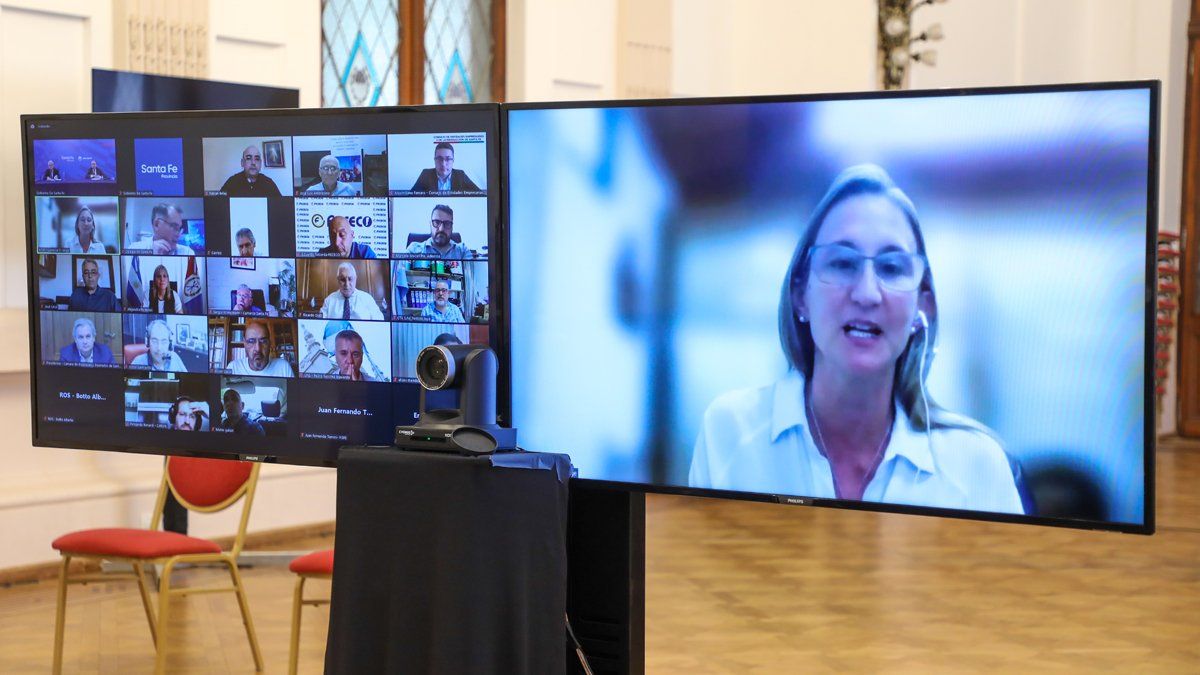 Del encuentro virtual con el gobernador participaron representantes de instituciones de los sectores económico, productivo, laboral, social, académico, científico y tecnológico de la provincia.