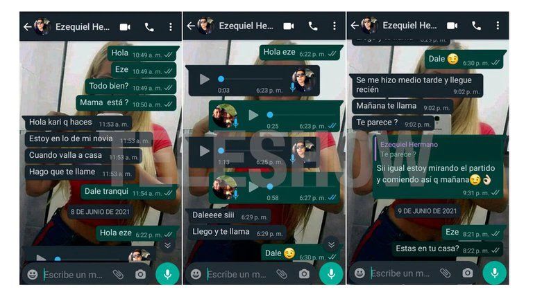 La hija no se puede comunicar con Lía Crucet.