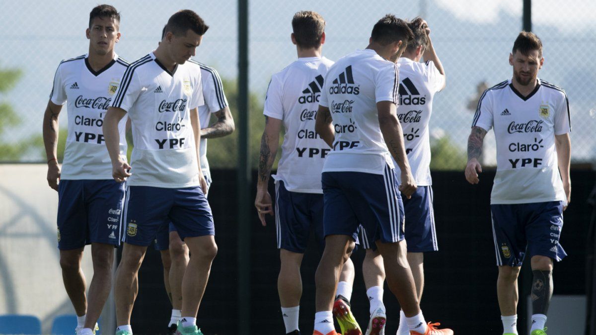 La Selección entrenó antes de Islandia-Nigeria