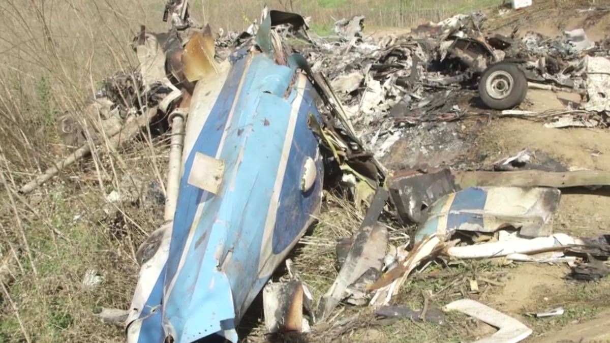 Los restos del helicóptero en el que Kobe Bryant y su hija perdieron la vida junto a otras siete personas.