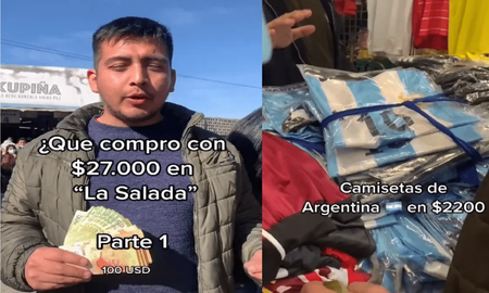 Fue a La Salada, mostró lo que compró con 27.000 pesos y sorprendió a todos Fue a La Salada, mostró lo que compró con 27.000 pesos y sorprendió a todos