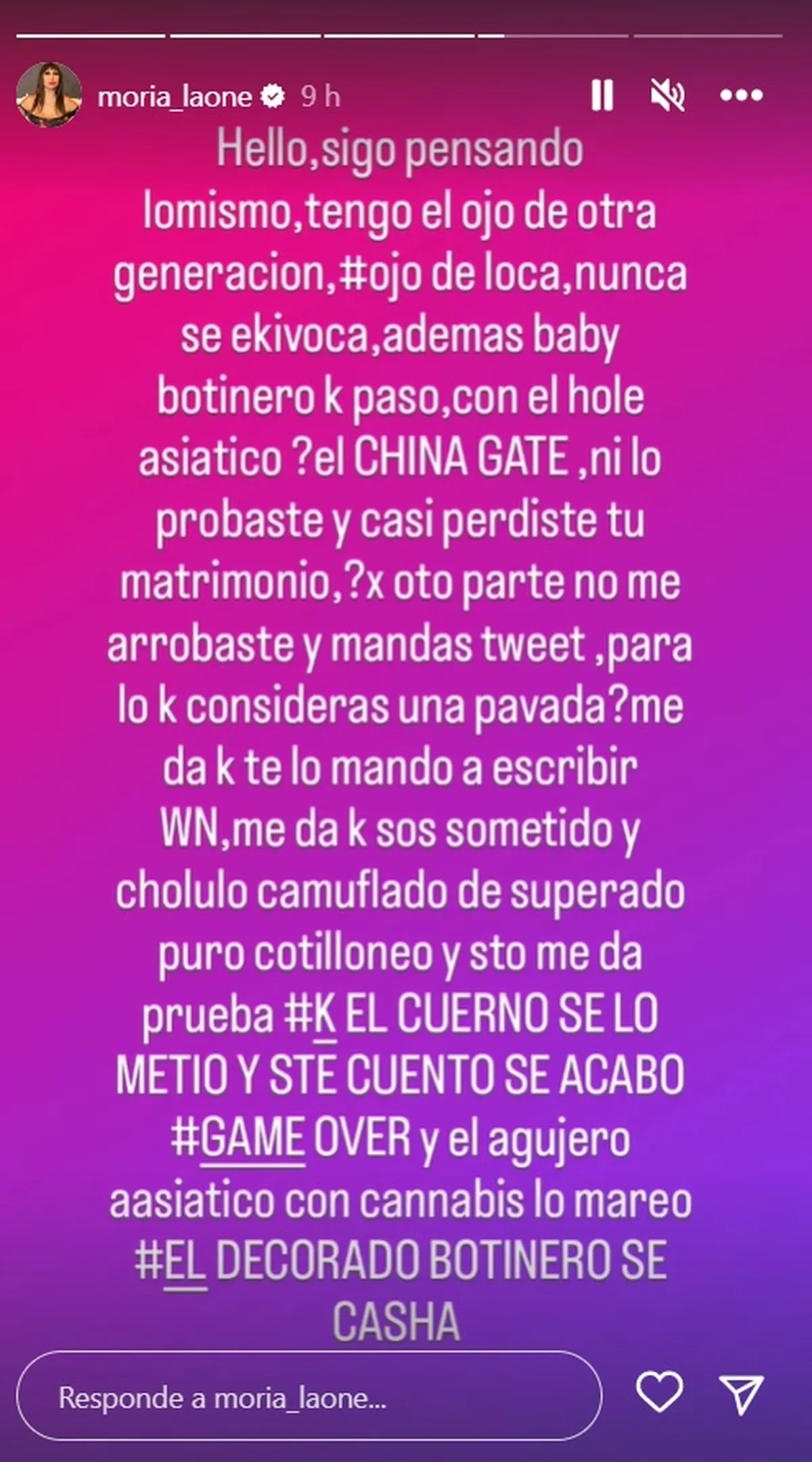 Moria Casán no se quedó callada.