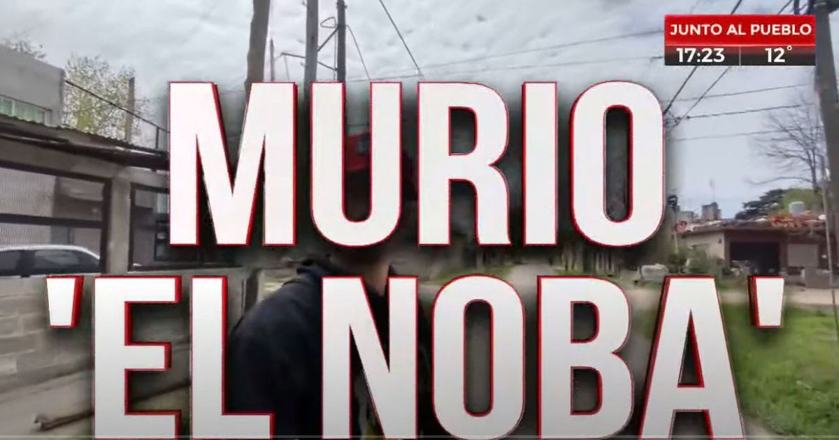 El momento en el que Crónica TV anuncia la muerte de El Noba.