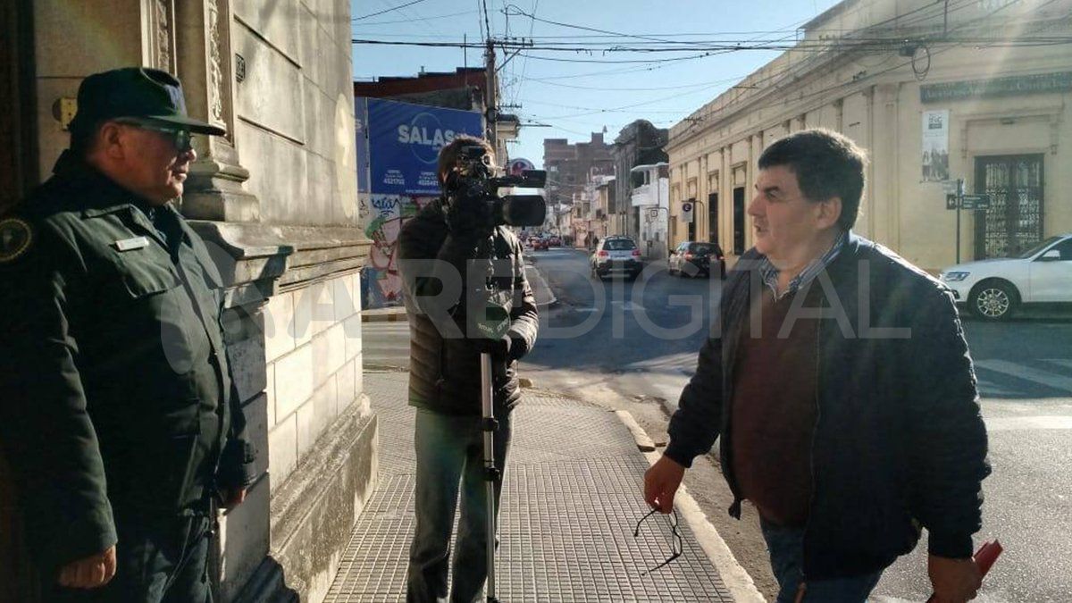 Ricardo Luján cuando fue indagado en el Juzgado Federal N°2 de Santa Fe.&nbsp;