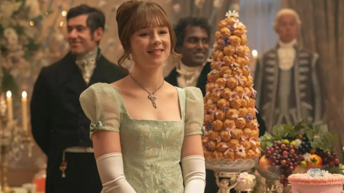 Eloise (Claudia Jessie) en la cuarta temporada de 'Los Bridgerton'.