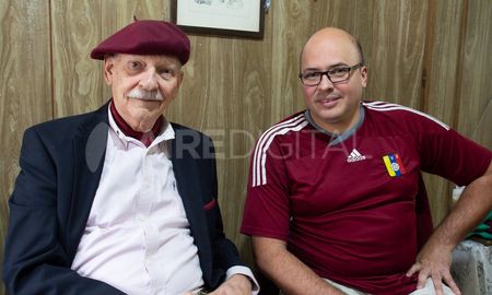 César Villegas Vidal y su hijo Manuel Barazarte. César Villegas Vidal y su hijo Manuel Barazarte.