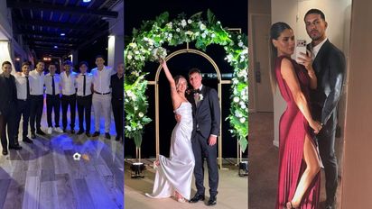 Las fotos, los gestos y los looks del casamiento de Kevin Zenón, con los jugadores de Boca: todos los detalles