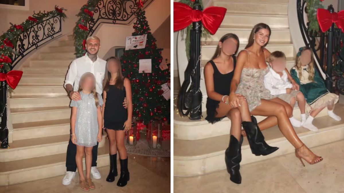 Mauro Icardi y la China Su&aacute;rez disfrutaron de una Navidad rodeados de sus hijos.