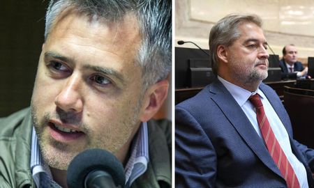 Esta vez, el contrapunto fue entre el diputado nacional –muy cercano al gobernador Omar Perotti- Roberto Mirabella, y el diputado provincial –cercano a Agustín Rossi y a Alberto Fernández- Leandro Busatto. Esta vez, el contrapunto fue entre el diputado nacional –muy cercano al gobernador Omar Perotti- Roberto Mirabella, y el diputado provincial –cercano a Agustín Rossi y a Alberto Fernández- Leandro Busatto.