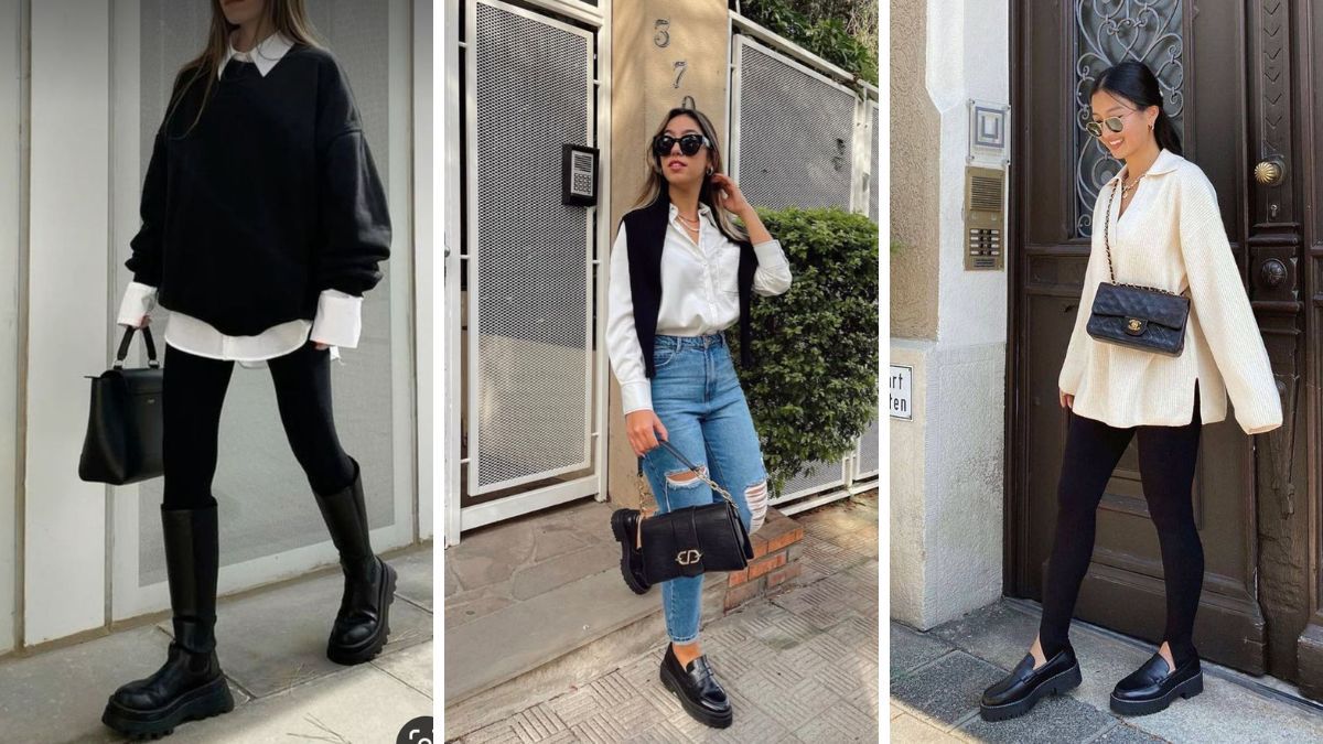 Equilibrá las proporciones con una camisa oversized o suéter cómodo. Equilibrá las proporciones con una camisa oversized o suéter cómodo.