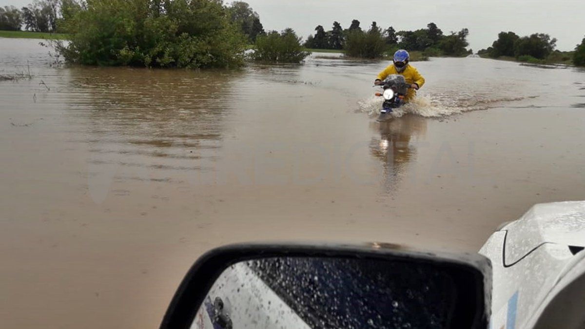 El acumulado de agua caída hasta las doce del mediodía fue de 253 milímetros.