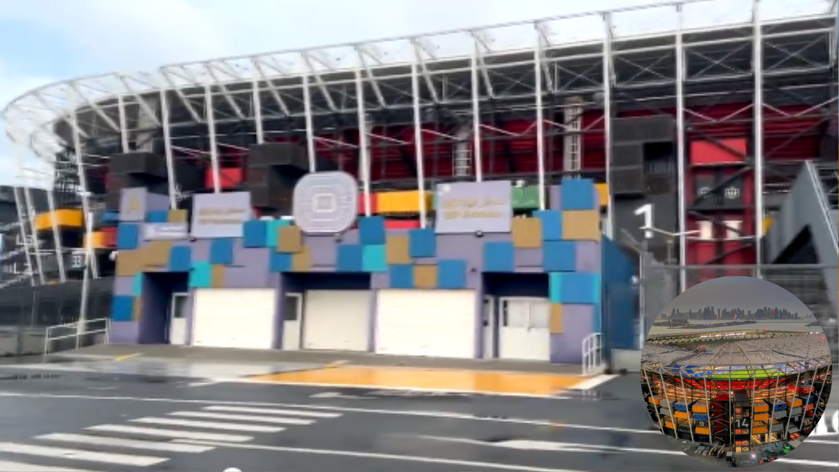 El estadio 974 que albergó el partido entre Argentina y Polonia (2 a 0). El estadio 974 que albergó el partido entre Argentina y Polonia (2 a 0).