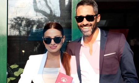 el pollo alvarez dio el si con la cocinera tefi russo, tras dos anos de amor