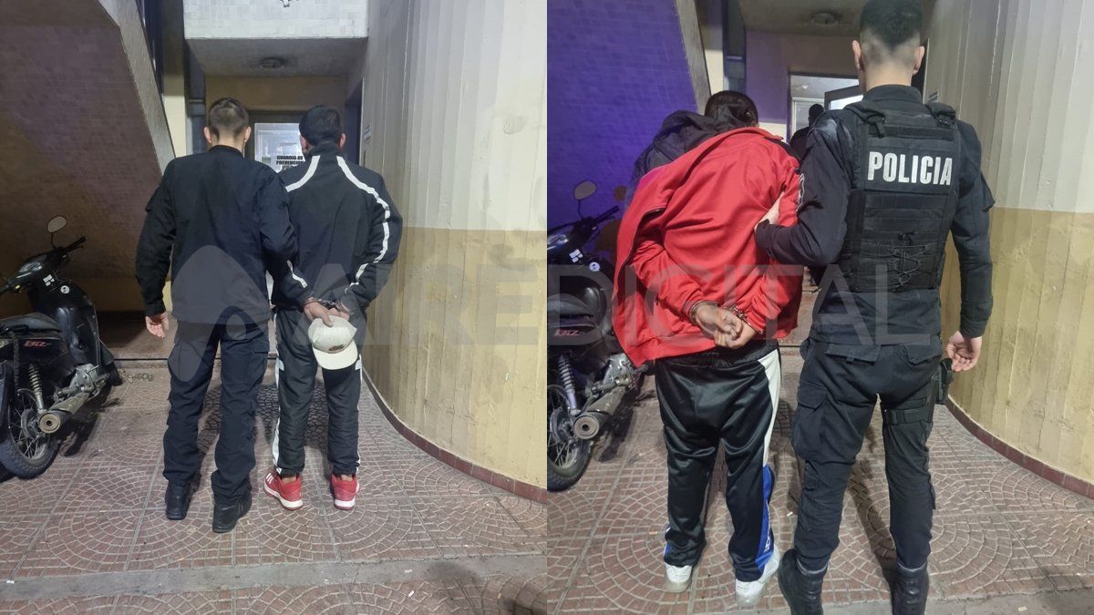 Ambos sujetos quedaron en calidad de aprehendidos por el delito de robo