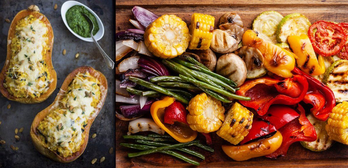 Opciones veggies y saludables.