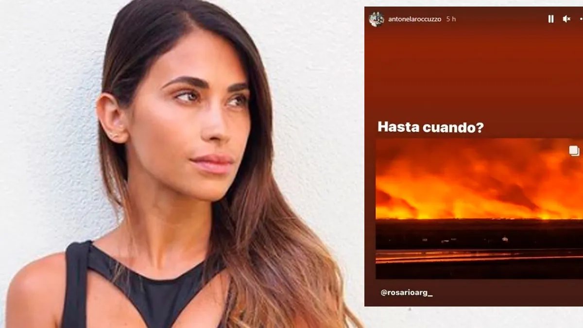 La angustia de Antonela Roccuzzo por los incendios en Rosario: ¿Hasta cuándo?
