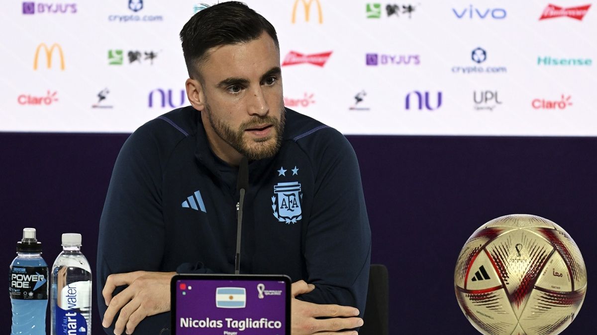 Nicolás Tagliafico, lateral izquierdo de la Selección Argentina en el Mundial de Qatar 2022