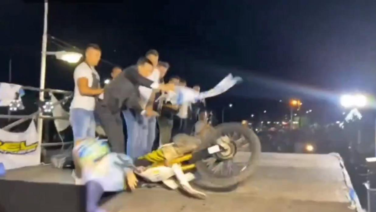 Insólito acccidente en el Rally Santafesino: el Intendente de Pérez fue atropellado por una moto