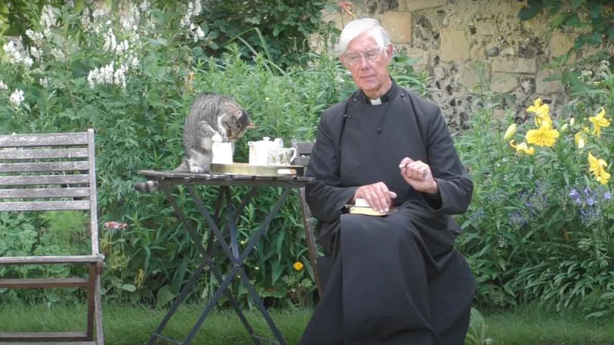 Video: un gato roba leche a un sacerdote en pleno serm&oacute;n ma&ntilde;anero