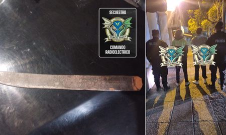 Dos hombres fueron aprehendidos en barrio Loyola Sur de Santa Fe por amenazar a un joven de 19 años con un machete. Dos hombres fueron aprehendidos en barrio Loyola Sur de Santa Fe por amenazar a un joven de 19 años con un machete.
