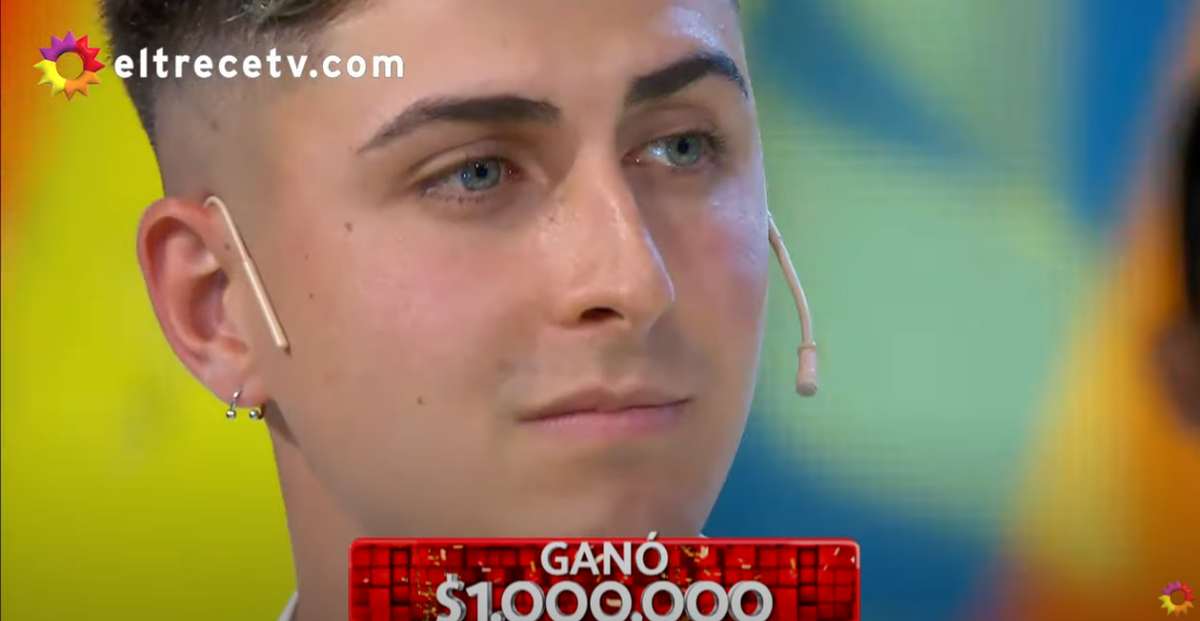 Ramiro, un participante de Los 8 escalones del mill&oacute;n, gan&oacute; el mill&oacute;n y dijo que lo pensaba usar para salir con sus amigos y su novia.