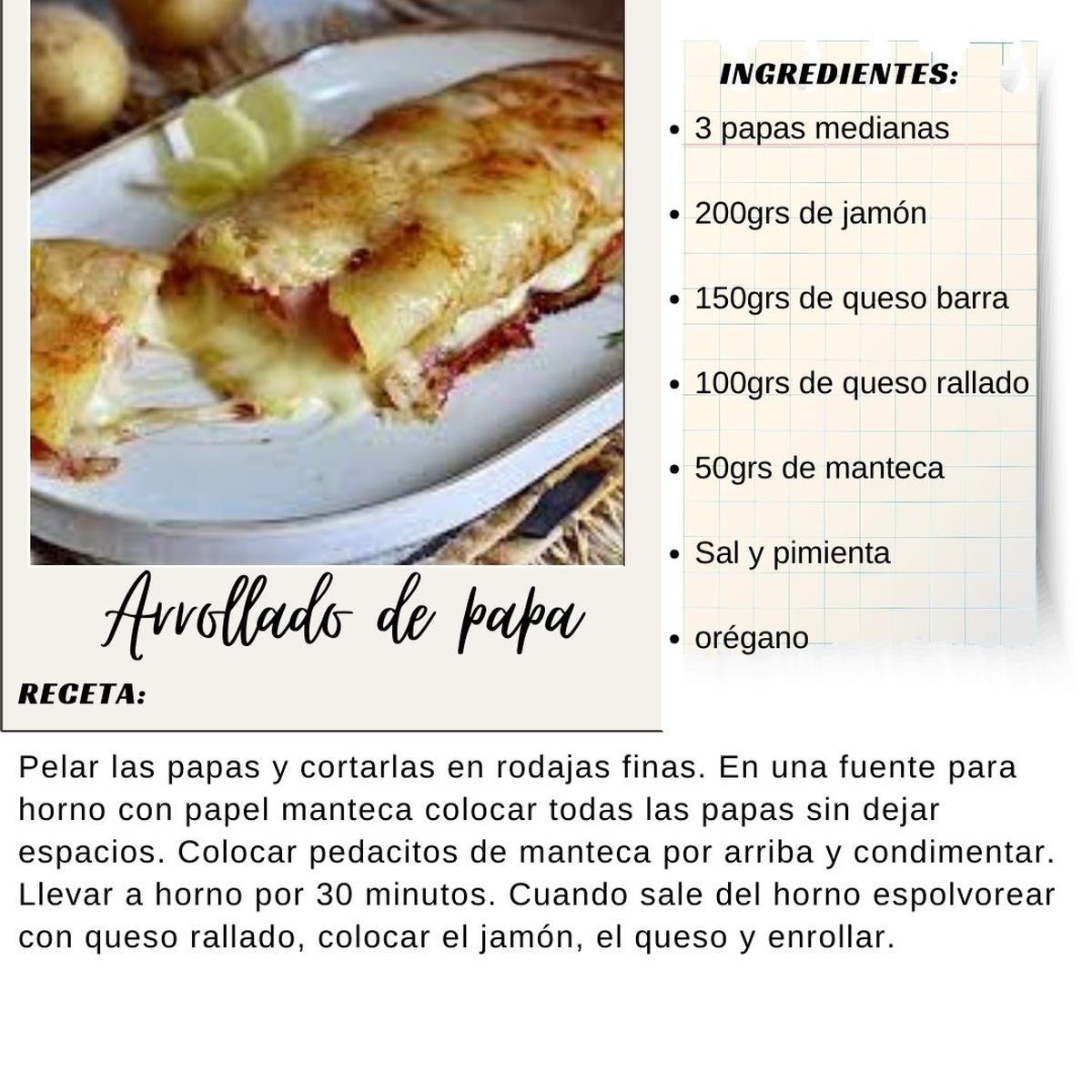 Esta receta de arrollado de papas es deliciosa y lleva pocos ingredientes. Esta receta de arrollado de papas es deliciosa y lleva pocos ingredientes.