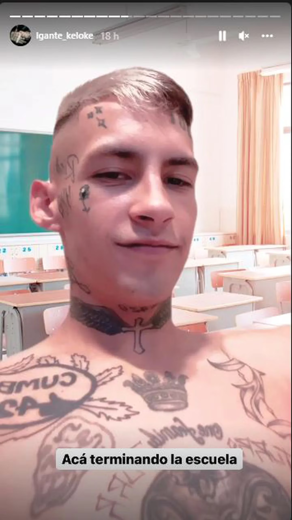 L-Gante quiere continuar sus estudios al salir de prisión. L-Gante quiere continuar sus estudios al salir de prisión.