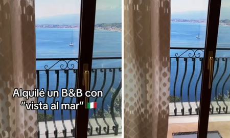Le dijeron que la habitación tenía vista al mar, pero no era exactamente así. Le dijeron que la habitación tenía vista al mar, pero no era exactamente así.