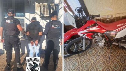 Andaban en una moto robada por Santa Fe, evitaron un control policial y terminaron presos