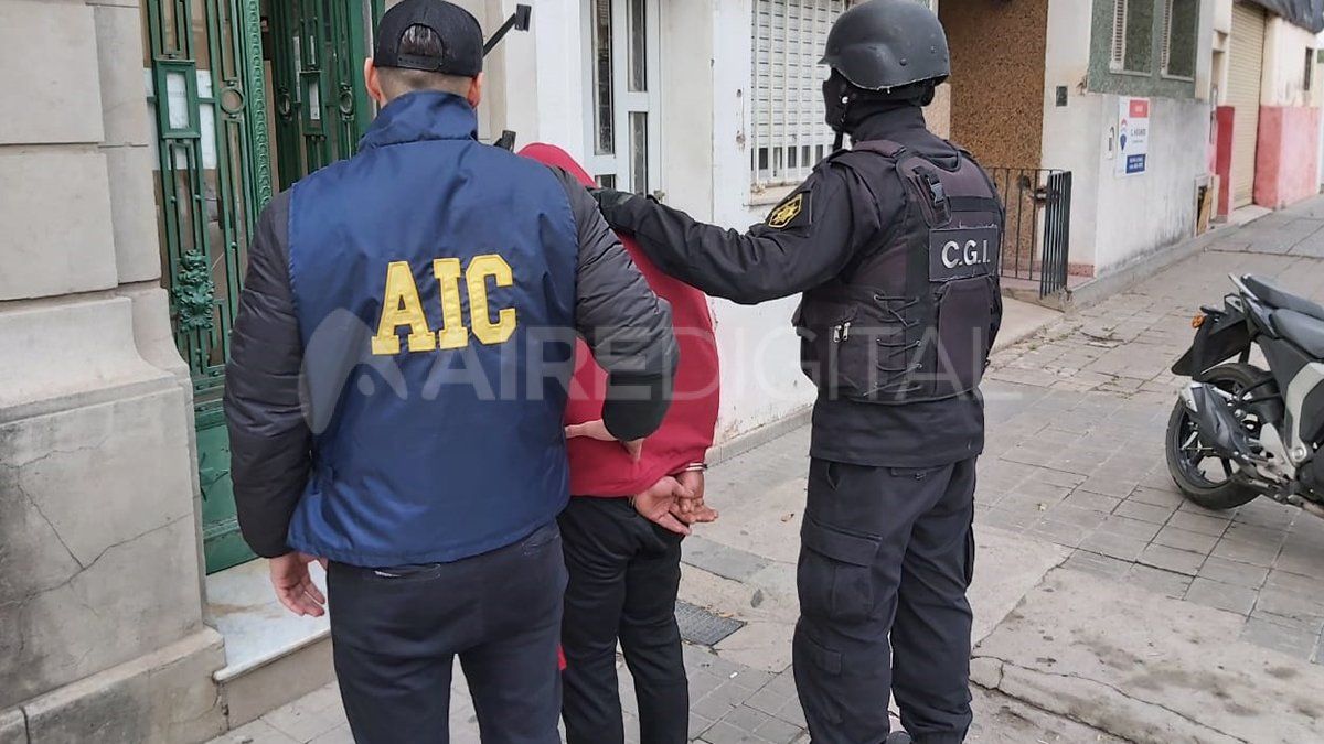 Gallay al momento de ser detenido por la Agencia de Investigación Criminal.&nbsp;