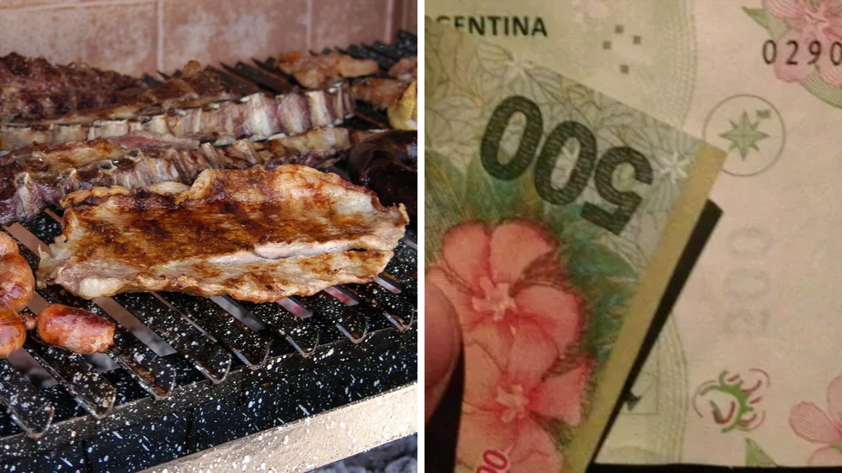 Un youtuber argentino mostró cuántos kilos de asado se puede comprar con $500.