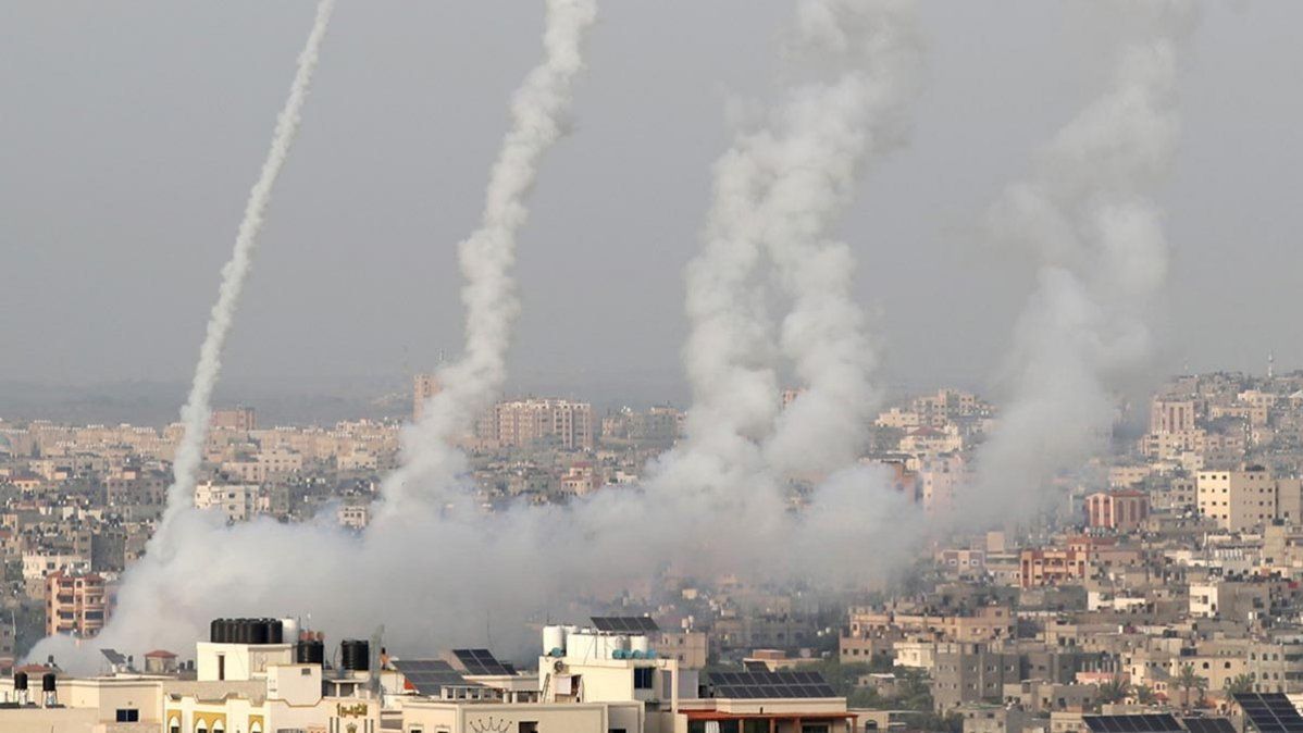 Cientos de misiles fueron enviados desde Gaza a Israel