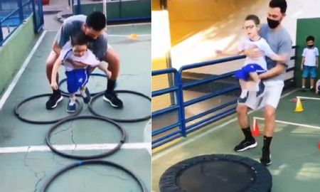 Video viral: profesor ayudó a un alumno con discapacidad a realizar su rutina de ejercicios. Video viral: profesor ayudó a un alumno con discapacidad a realizar su rutina de ejercicios.