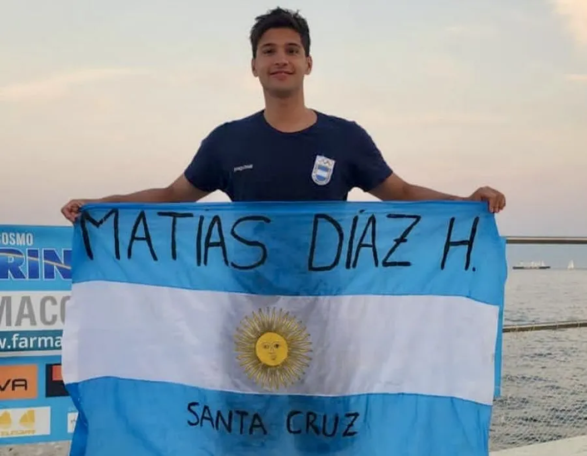 El nadador Matías Díaz Hernández. El nadador Matías Díaz Hernández.