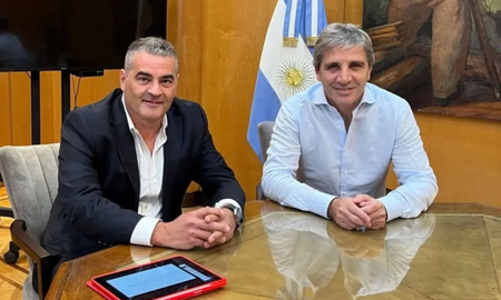 Fernando Bearzi, junto a Caputo. Fernando Bearzi, junto a Caputo.