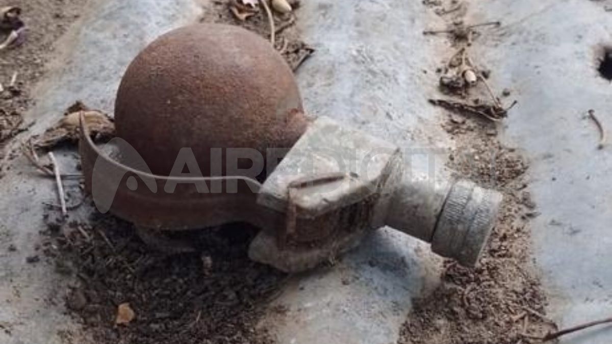 Encontraron una granada de mano en Rafaela.