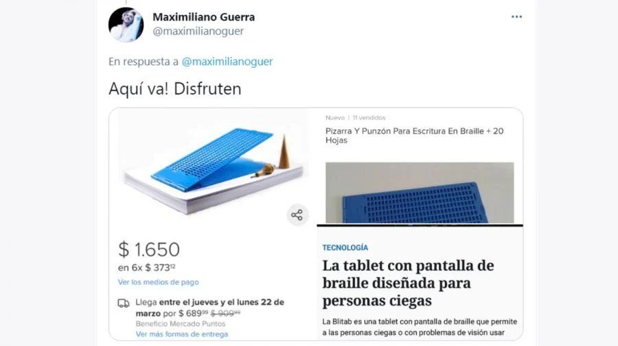 Maximiliano se tomó el tiempo de contestar a algunos de los comentarios que recibió. Foto: Captura de pantalla 