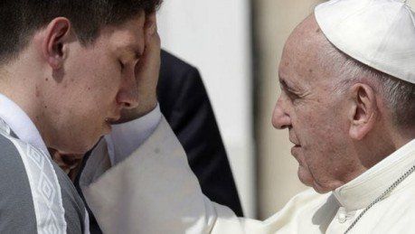 El Papa recibió a los jugadores del Chapecoense