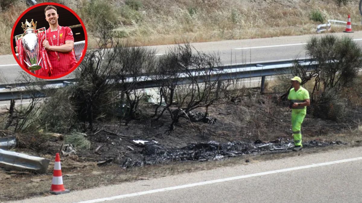 Diogo Jota murió junto a su hermano André en un accidente de tránsito ocurrido en el kilómetro 65 de la ruta A-52