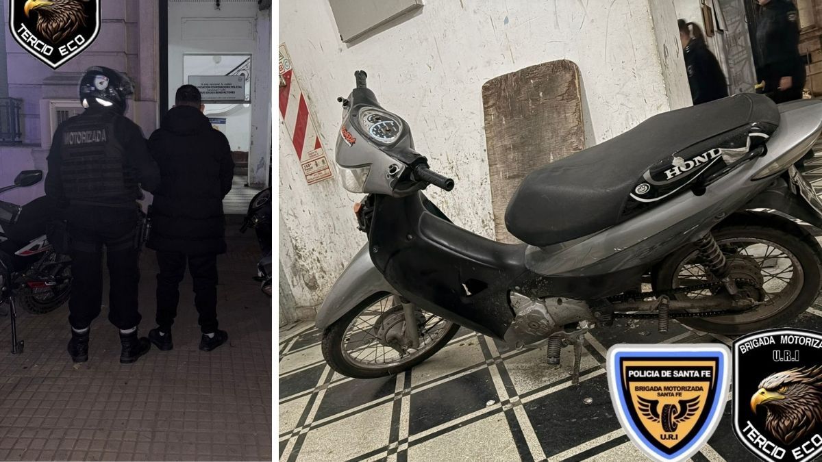 Se logró la detención de un hombre que circulaba en una motocicleta robada hace 9 años.
