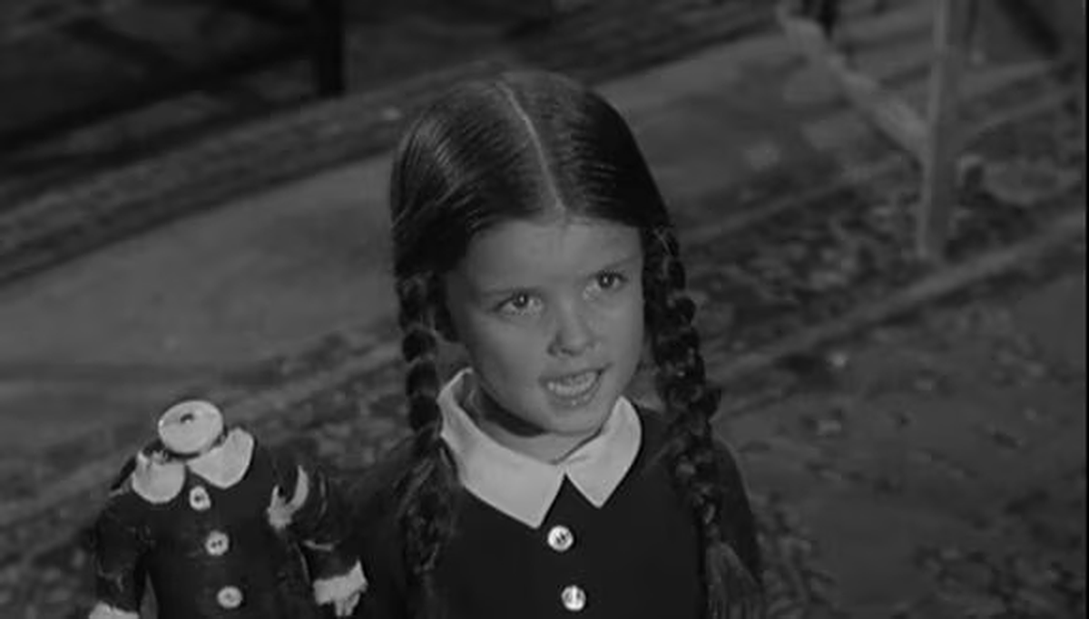 Laurie Jacobson encarnó a Merlina Addams en los años 60 con solo seis años. 