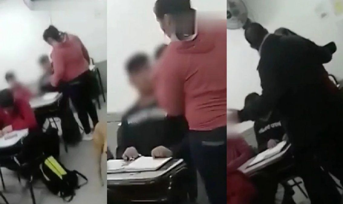 Una madre irrumpir una clase y golpeó a un alumno porque habría amenazado a su hijo