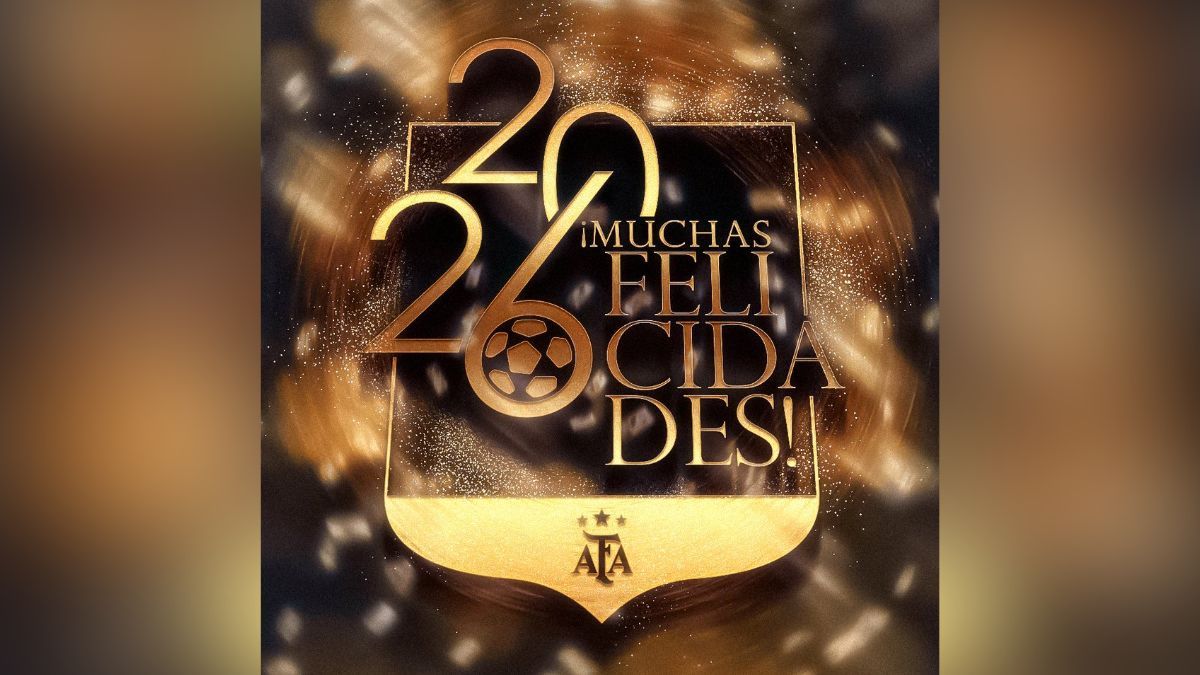 AFA saludó al pueblo argentino: Por un 2026 lleno de gloria.