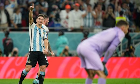 Julián Álvarez puso el 2-0 de la Argentina sobre Australia. Julián Álvarez puso el 2-0 de la Argentina sobre Australia.