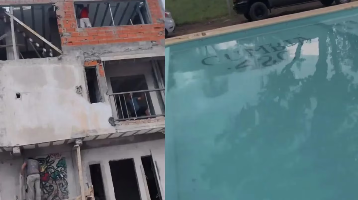 La casa de L-Gante posee una gran piscina olímpica. La casa de L-Gante posee una gran piscina olímpica.