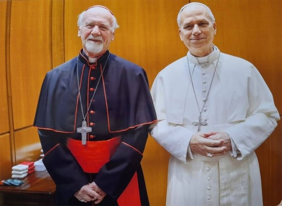 El arzobispo de Santiago del Estero se reunió con el Papa León XIV. Foto: Arzobispado de Santiago del Estero. El arzobispo de Santiago del Estero se reunió con el Papa León XIV. Foto: Arzobispado de Santiago del Estero.