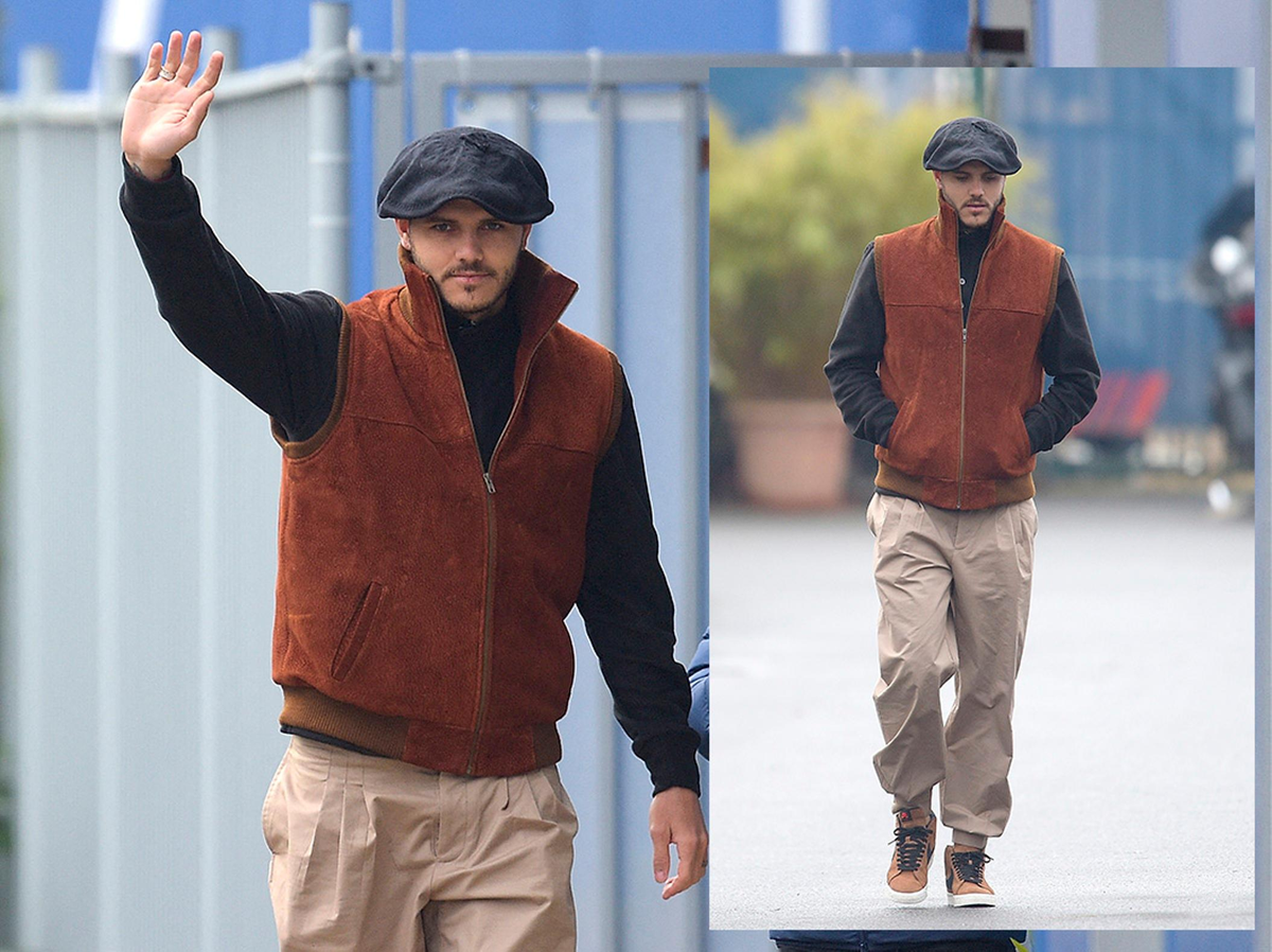 El look gauchesco de Mauro Icardi para el desfile de Louis Vuitton que fue tendencia en Twitter.